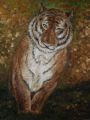 19 - Tiger Modelierpaste/Acryl, 40 x 50 cm